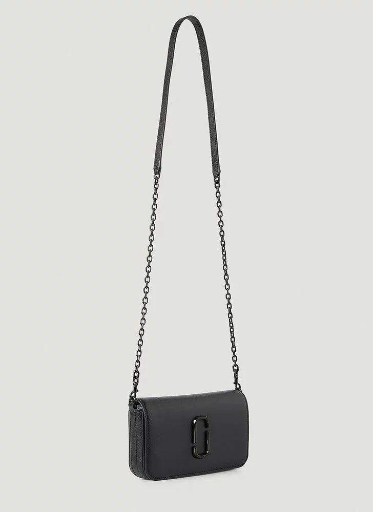 ( New Season ) Marc Jacobs The Hotshot Chain-Link Crossbody Bag Women, Black 3 ( New Season ) Marc Jacobs The Hotshot Chain-Link Crossbody Bag Women, Black - Image 3