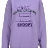 Marc Jacobs Snoopy Printed Crewneck Sweatshirt Women, Purple