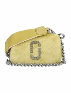 ( New Season ) Marc Jacobs The Push Snapshot Crossbody Bag Women, Yellow