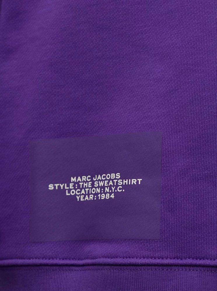 ( New Season ) Marc Jacobs Logo Printed Sweatshirt Women, Purple 3 ( New Season ) Marc Jacobs Logo Printed Sweatshirt Women, Purple - Image 3