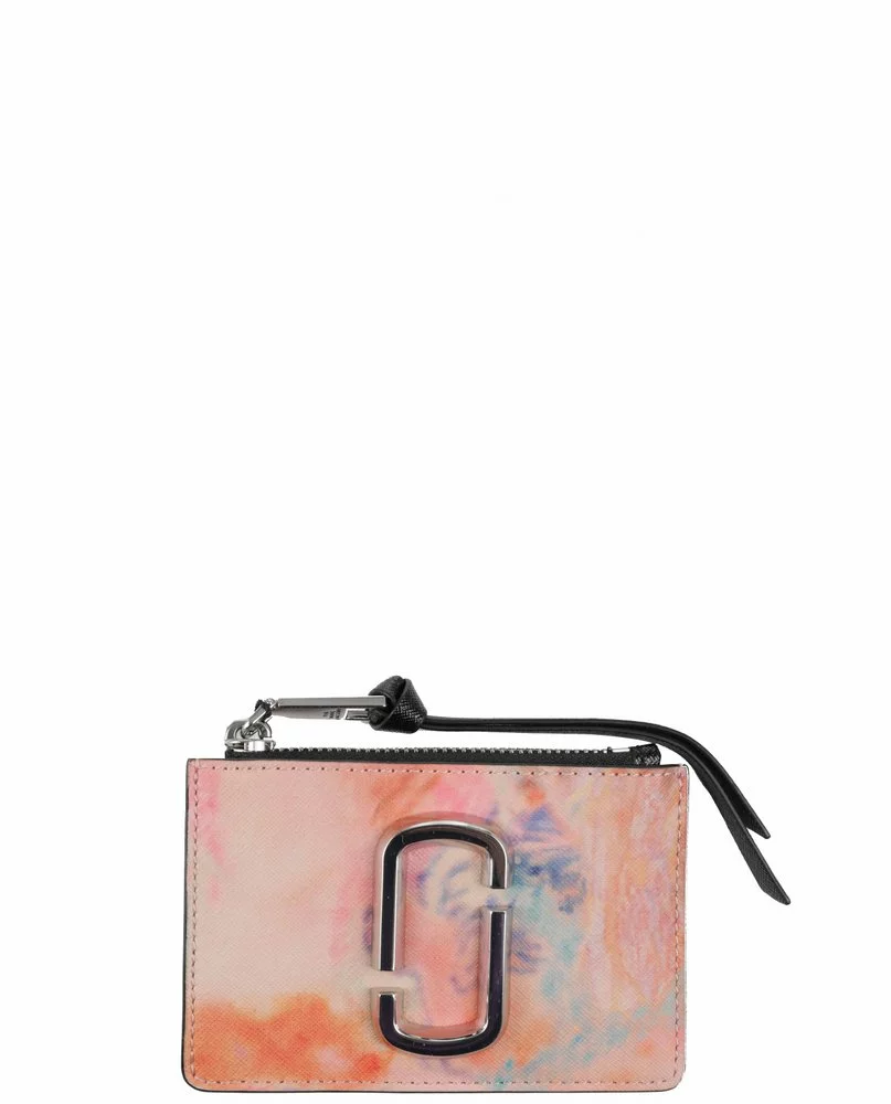 ( New Season ) Marc Jacobs Logo Plaque Zipped Wallet Women, Pink 1 ( New Season ) Marc Jacobs Logo Plaque Zipped Wallet Women, Pink