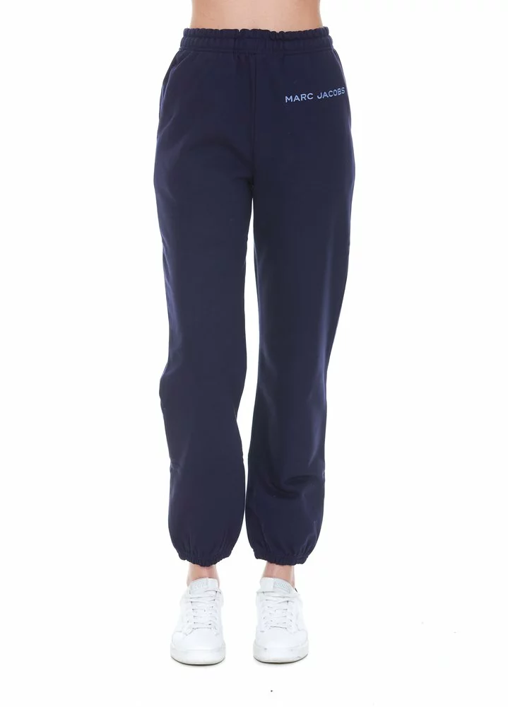 ( New Season ) Marc Jacobs Logo Embroidered Sweatpants Women, Blue 1 ( New Season ) Marc Jacobs Logo Embroidered Sweatpants Women, Blue