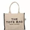 ( New Season ) Marc Jacobs The Jacquard Logo Motif Tote Bag Women, Beige