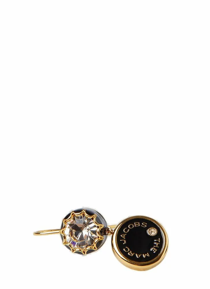 ( New Season ) Marc Jacobs The Medallion Drop Earrings Women, Black 3 ( New Season ) Marc Jacobs The Medallion Drop Earrings Women, Black - Image 3