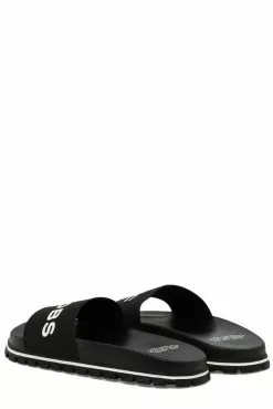 ( New Season ) Marc Jacobs Logo Printed Slip-On Slides Women, Black 8 ( New Season ) Marc Jacobs Logo Printed Slip-On Slides Women, Black -Marc Jacobs Store 1983f8754fbf619b202b1bb280c86b15