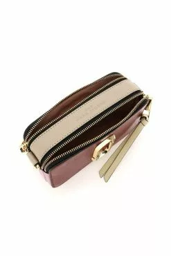 ( New Season ) Marc Jacobs The Snapshot Logo Plaque Crossbody Bag Women, Multi -Marc Jacobs Store 1991f468e39f39bf708c93f718a10e4e