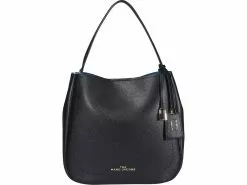 ( New Season ) Marc Jacobs The Director Logo Plaque Shoulder Bag Women, Black