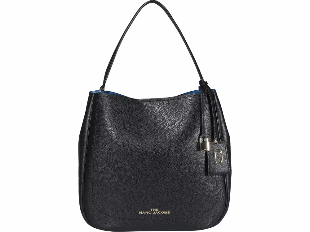( New Season ) Marc Jacobs The Director Logo Plaque Shoulder Bag Women, Black 1 ( New Season ) Marc Jacobs The Director Logo Plaque Shoulder Bag Women, Black