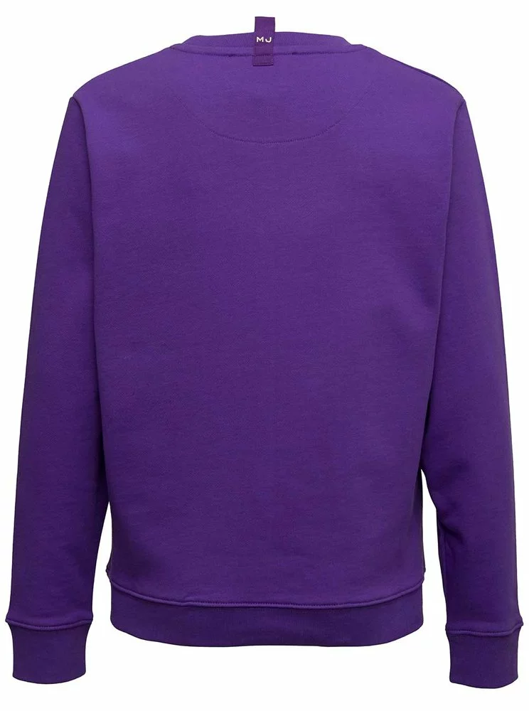 ( New Season ) Marc Jacobs Logo Printed Sweatshirt Women, Purple 2 ( New Season ) Marc Jacobs Logo Printed Sweatshirt Women, Purple - Image 2