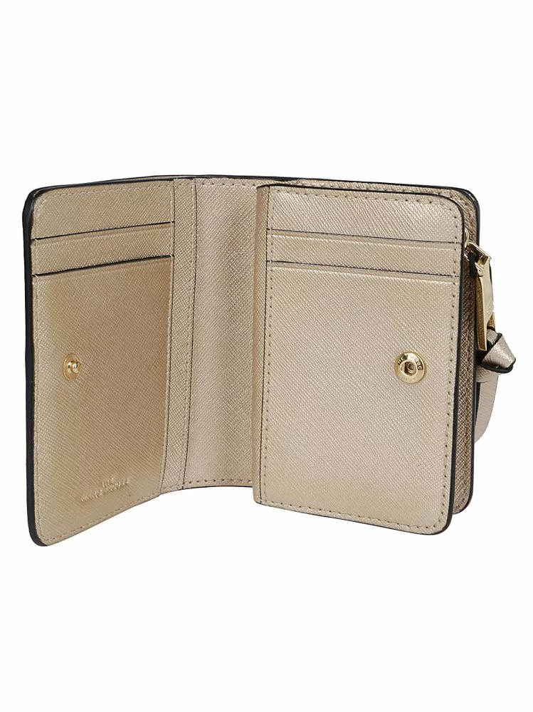 Marc Jacobs Snapshot Metallic Bi-Fold Wallet Women, White 3 Marc Jacobs Snapshot Metallic Bi-Fold Wallet Women, White - Image 3