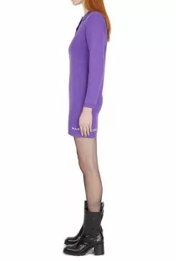 ( New Season ) Marc Jacobs Three Quarter Tennis Dress Women, Purple -Marc Jacobs Store 225f88762a96f56a738643d657756f56