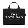 ( New Season ) Marc Jacobs The Small Traveler Tote Bag Women, Black