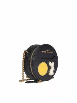 Marc Jacobs Badge Embellished Crossbody Bag Women, Black -Marc Jacobs Store 2923c9c7aef4c68799d1e1f63a97a932