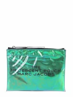 Marc Jacobs The Iridescent Flat Pouch Women, Green