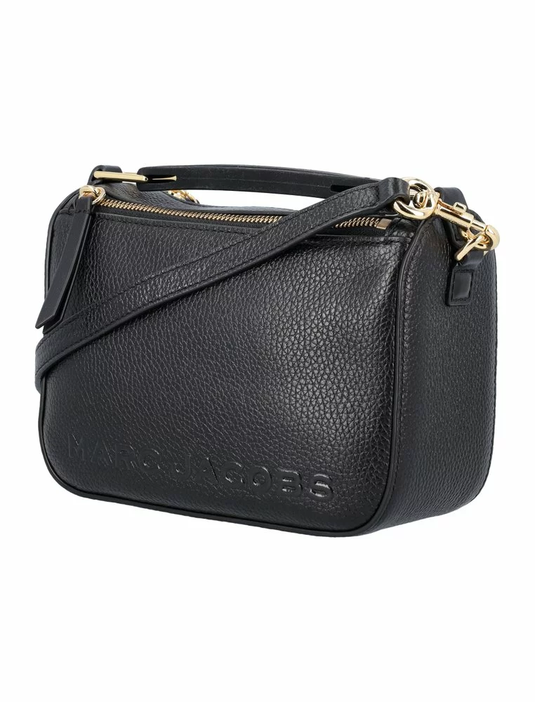 ( New Season ) Marc Jacobs Logo Embossed Mini Shoulder Bag Women, Black 4 ( New Season ) Marc Jacobs Logo Embossed Mini Shoulder Bag Women, Black - Image 4