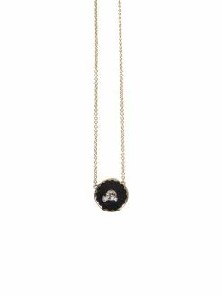 ( New Season ) Marc Jacobs The Medallion Pendant Necklace Women, Black -Marc Jacobs Store 2e324a6e04592c344a95b6d550a3d1f9