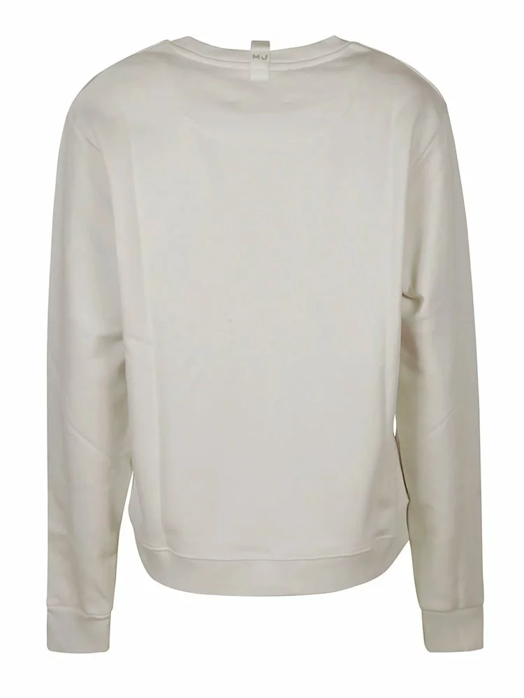 ( New Season ) Marc Jacobs Logo Embroidered Sweatshirt Women, White 2 ( New Season ) Marc Jacobs Logo Embroidered Sweatshirt Women, White - Image 2