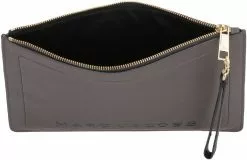 Marc Jacobs Logo Embossed Clutch Bag Women, Brown -Marc Jacobs Store 3054bac207a899b4fcbc741f13fa5e86