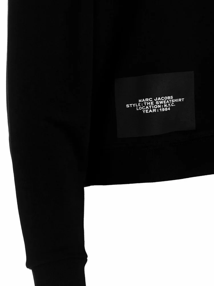 ( New Season ) Marc Jacobs Logo Printed Sweatshirt Women, Black 4 ( New Season ) Marc Jacobs Logo Printed Sweatshirt Women, Black - Image 4
