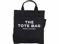 ( New Season ) Marc Jacobs The Functional Logo Printed Tote Bag Women, Black