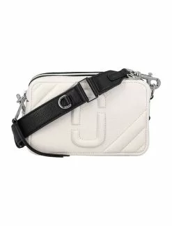 ( New Season ) Marc Jacobs The Moto Shot Crossbody Bag Women, White