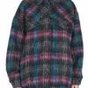 ( New Season ) Marc Jacobs Oversized Furry Plaid Jacket Women, Multi