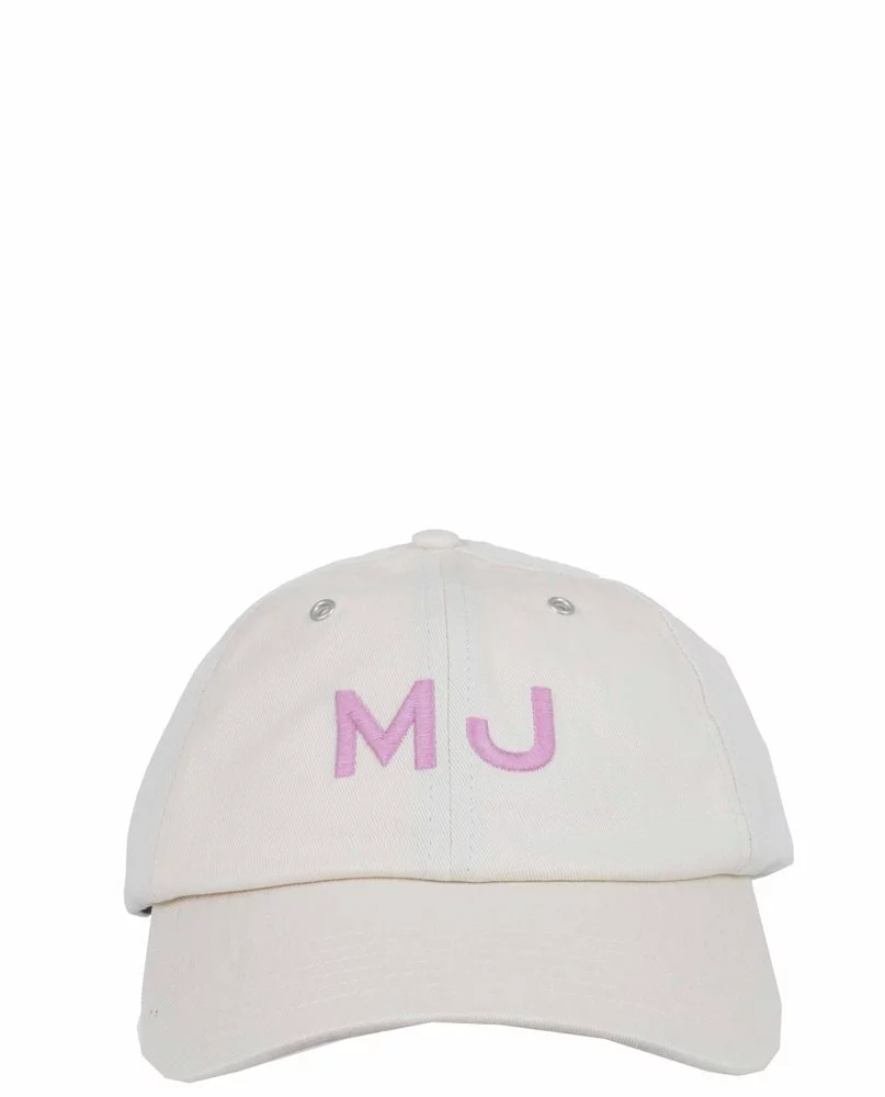 ( New Season ) Marc Jacobs Logo Embroidered Baseball Cap Women, White 1 ( New Season ) Marc Jacobs Logo Embroidered Baseball Cap Women, White
