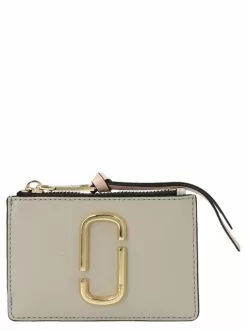 Marc Jacobs The Snapshot Top Zip Wallet Women, Grey