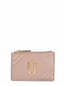 ( New Season ) Marc Jacobs The Glam Shot Zipped Wallet Women, Pink
