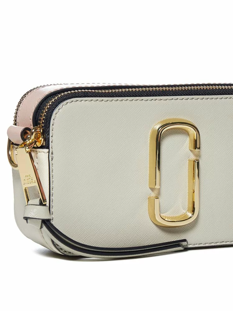 ( New Season ) Marc Jacobs The Logo Strap Snapshot Crossbody Bag Women, White 4 ( New Season ) Marc Jacobs The Logo Strap Snapshot Crossbody Bag Women, White - Image 4