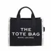 ( New Season ) Marc Jacobs Logo Detailed Small Tote Bag Women, Black