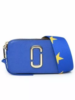 ( New Season ) Marc Jacobs Snapshot Zip-Up Crossbody Bag Women, Blue