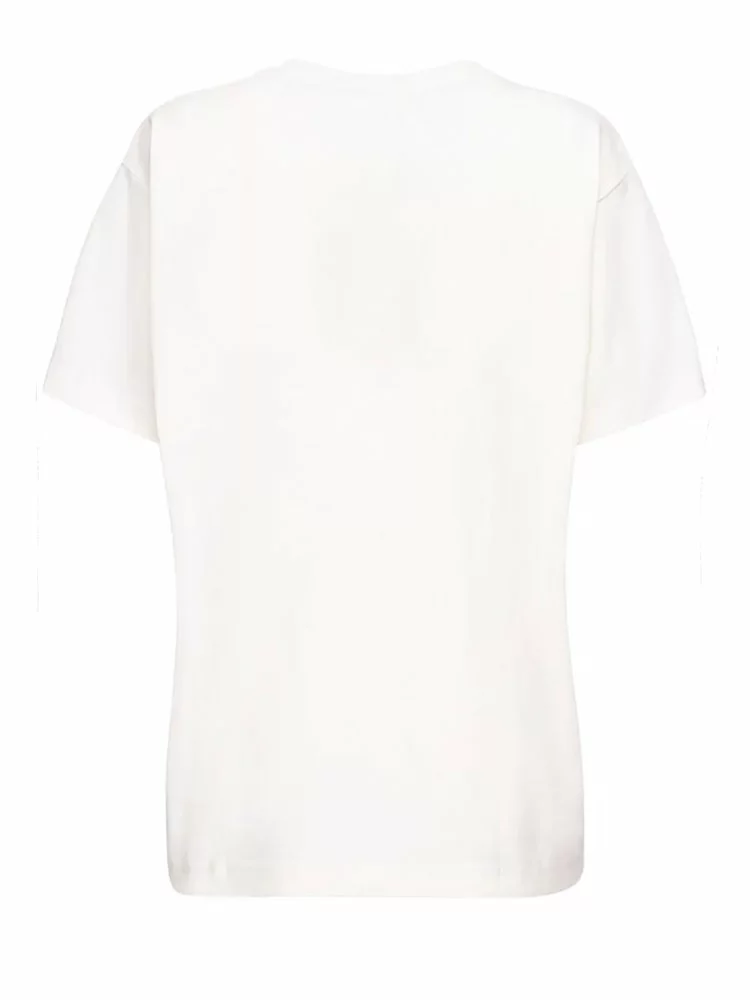 ( New Season ) Marc Jacobs Logo Print Crewneck T-Shirt Women, White 2 ( New Season ) Marc Jacobs Logo Print Crewneck T-Shirt Women, White - Image 2