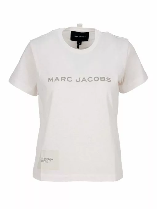 Marc Jacobs Logo Print Crewneck T-Shirt Women, White 3 Marc Jacobs Logo Print Crewneck T-Shirt Women, White -Marc Jacobs Store 520237be8bf13a9cb4a5055345f3f9b7