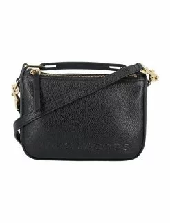( New Season ) Marc Jacobs Logo Embossed Mini Shoulder Bag Women, Black