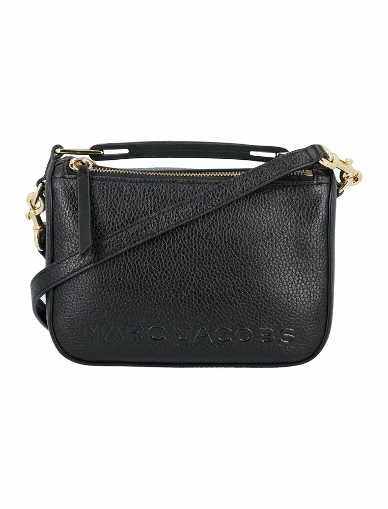 ( New Season ) Marc Jacobs Logo Embossed Mini Shoulder Bag Women, Black 1 ( New Season ) Marc Jacobs Logo Embossed Mini Shoulder Bag Women, Black