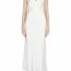 ( New Season ) Marc Jacobs Embroidered Keyhole Slip Dress Women, White