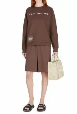 ( New Season ) Marc Jacobs Logo Printed Sweatshirt Women, Brown 8 ( New Season ) Marc Jacobs Logo Printed Sweatshirt Women, Brown -Marc Jacobs Store 60cddd2667a10deb45dc62c06b78ae36