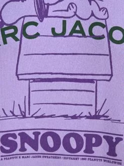 Marc Jacobs Snoopy Printed Crewneck Sweatshirt Women, Purple -Marc Jacobs Store 633d44ab479e5a40be14268b8b8fe286