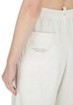 ( New Season ) Marc Jacobs Logo Embroidered Shorts Women, White -Marc Jacobs Store 636fca384dd33bd50f8c87c209d6ace3