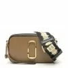 ( New Season ) Marc Jacobs The Logo Strap Snapshot Camera Bag Women, Beige