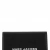 ( New Season ) Marc Jacobs Logo Detailed The Bold Open Face Wallet Women, Black