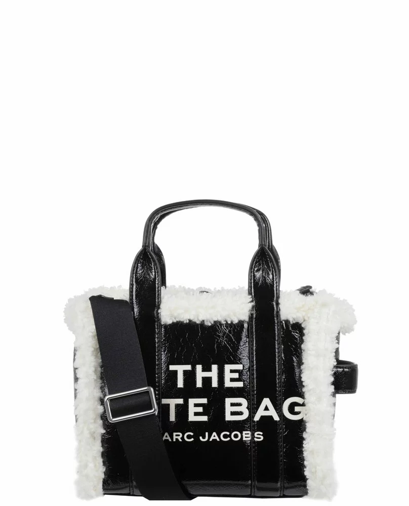 ( New Season ) Marc Jacobs The Mini Crinkle Tote Bag Women, Black 1 ( New Season ) Marc Jacobs The Mini Crinkle Tote Bag Women, Black
