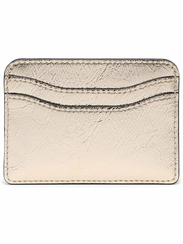 ( New Season ) Marc Jacobs The Metallic Card Case Women, Gold 2 ( New Season ) Marc Jacobs The Metallic Card Case Women, Gold - Image 2