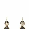 ( New Season ) Marc Jacobs The Medallion Drop Earrings Women, Black