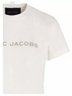 Marc Jacobs Logo Print Crewneck T-Shirt Women, White -Marc Jacobs Store 6e53ce9b4c22f64632904842ae35f69b