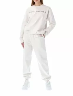 ( New Season ) Marc Jacobs Logo Embroidered Sweatpants Women, White 6 ( New Season ) Marc Jacobs Logo Embroidered Sweatpants Women, White -Marc Jacobs Store 6e80af617c1ca11343c6b958b7fac697