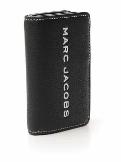 Marc Jacobs Textured Tag Logo Print Mini Wallet Women, Black -Marc Jacobs Store 6f5b7de68e0c8b17a3fb3c295f420793