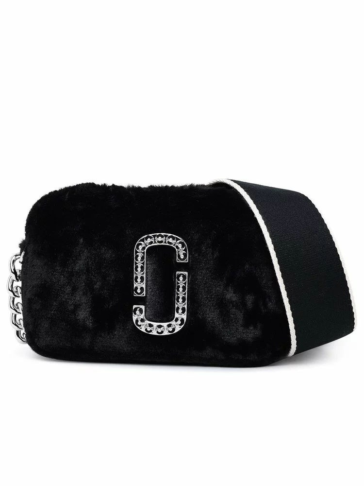 ( New Season ) Marc Jacobs The Push Snapshot Crossbody Bag Women, Black 1 ( New Season ) Marc Jacobs The Push Snapshot Crossbody Bag Women, Black