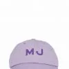 ( New Season ) Marc Jacobs Logo Embroidered Baseball Cap Women, Purple
